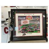 2003 Coca-Cola 600 Signed Print With Pass,