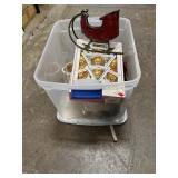 Storage Tote With Sled, Glass Ornaments, small