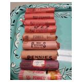 (9) Rolls Of U.S. Pennies (1965, 1966, 1967, 1969