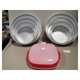 (2) Sets Of Aluminum Baking Pans & More