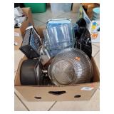 Box Lot Of Assorted Kitchen Items & More