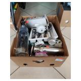 Box Lot Of Assorted Kitchen Items & More