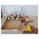 Tray Of Assorted Figurines & More