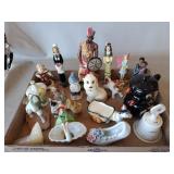 Tray Lot Of Assorted Figurines & More