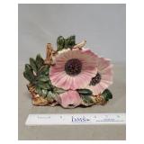 (1) Vintage McCoy Pottery Pink Poppy Planter Vase