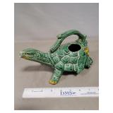 (1) Vintage McCoy Pottery Green Turtle Watering