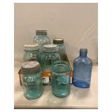 Ball Jar Asdortment & Vintage Bottles