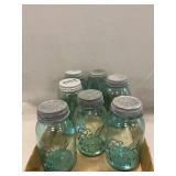 (7) Ball Canning Jars With Zinc Lids
