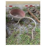 Large Metal Kettle w/Stand