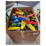 Box Lot Of Assorted Childrens Plastic Toys