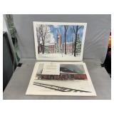 AMP Inc. Set Of Prints, Vintage Newspaper
