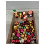 Vote ntage Small Glass Christmas Ornaments,