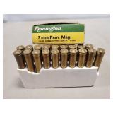 (19) Rounds Of 7mm Rem. Magnum Ammo
