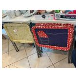 (5) Vintage Metal TV Trays