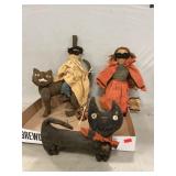 Retro Cloth Halloween Figures