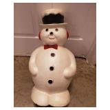 (1) Decorative Styrofoam Snowman (22" Tall)