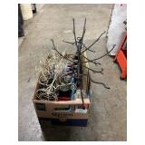 Box Lot With Tree Ornament Holders, Caddy,