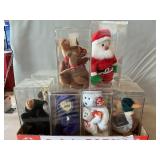 (10) Plastic Cases With Ty Beanie Babies