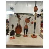 Rustic Wood Halloween Figures