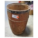(1) Vintage Wooden Nail Barrel (18" Tallï¿½10"