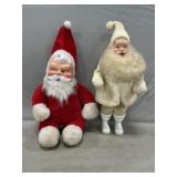 Mid-Century Rubber-Faced Santas