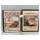 Framed Vintage Advertisements