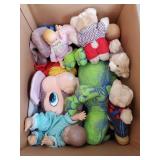 Box Lot Of Assorted Childrens Stuffed Animals &