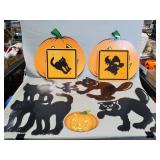 (11) Assorted Halloween Cardboard Decorations