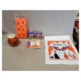 Tray Lot Of Assorted Halloween Related Items