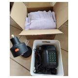 Box Lot Of Assorted Items Including Bath Towels,