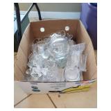 Box Lot Of Assorted Clear Glassware