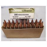 (20) Rounds Of 308 Winchester Ammo