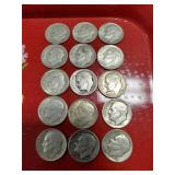(15) U.S. Silver Dimes