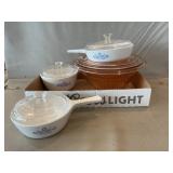 4 Pc. Ribbed Pink Mixing Bowls, Corningware