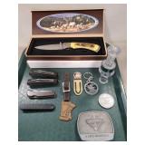 Tray Of Assorted Knives & More (Review Photos)