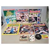 Assorted Baseball Sticker Books, Collector Cards,