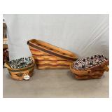 (3) Longaberger Baskets