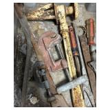Tub of Tools: Pipe Cutters, Reamer, Etc.