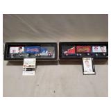 (2) Baseball Collector Diecast Toy Trucks