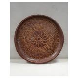 (1) 9" Huberhaus Pottery Redware Plate