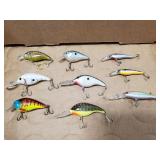 (9) Assorted Fishing Lures