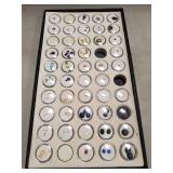 Display Tray Of Assorted Gemstones