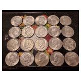 (20) U.S. Eisenhower One Dollar Coins