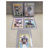 (5) Assorted Walter Payton NFL Football Cards