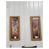 (2) Framed Wildlife Prints (17"×40")