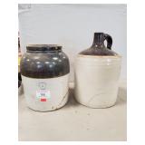(1) Vintage Stoneware #2 Crock & (1) Vintage
