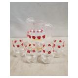 Vintage Beverage Set Including Pitcher & (4)