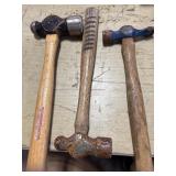 Two Ballpeen Hammers (one is 40 oz Stanley) and