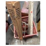 Milk Crate with Bicycle Part, Machine Belt Guard