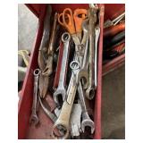 Plastic Tool Box with Assorted Tools